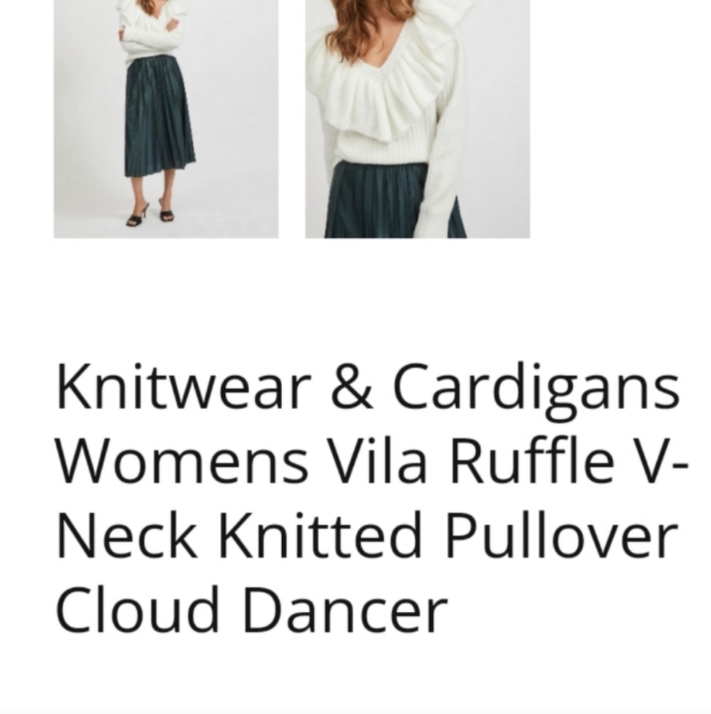 NEW! CeCe Vila Ruffle Knit Sweater - Picture 10 of 10